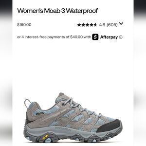 Merrell 10W Moab 3 Waterproof Hiking Shoes